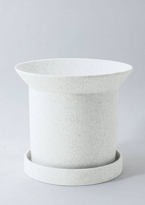 Sandstone-Plant-Pot-White-Large