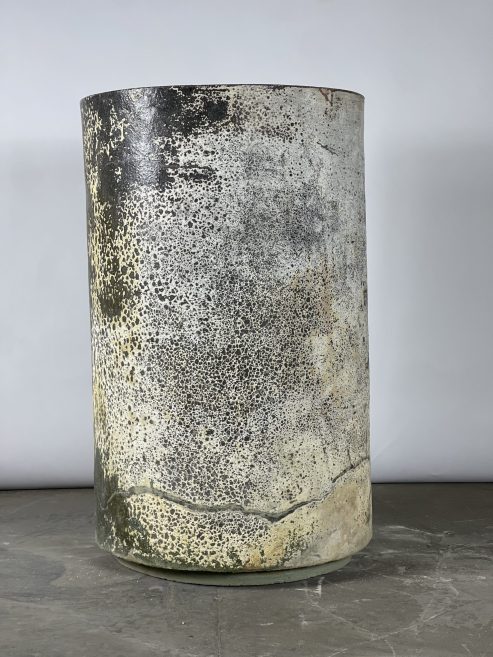 Cylindro Tall Stone Pot By Mosarte Garden Living