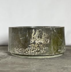 Cylindro low stone Pot By Mosarte Garden Living