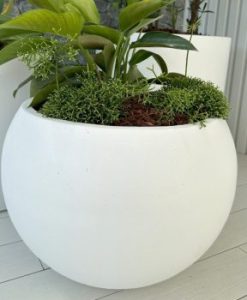 Globe Lightweight Pot By Mosarte Garden Living