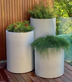 Tower Outdoor Pot By Mosarte Garden Living