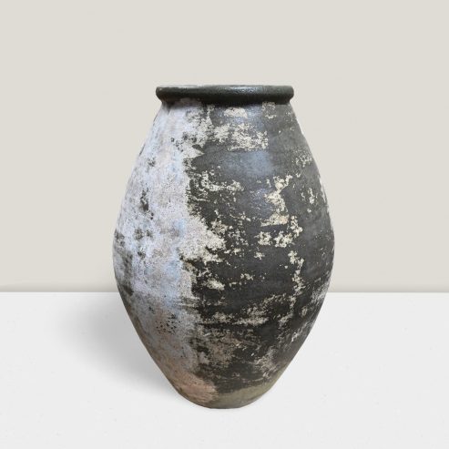 Woodfired Stone Crete Pot by Mosarte Garden Living