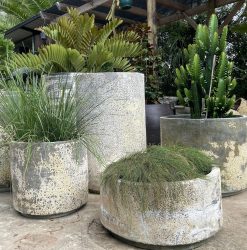 Stone Garden Pots